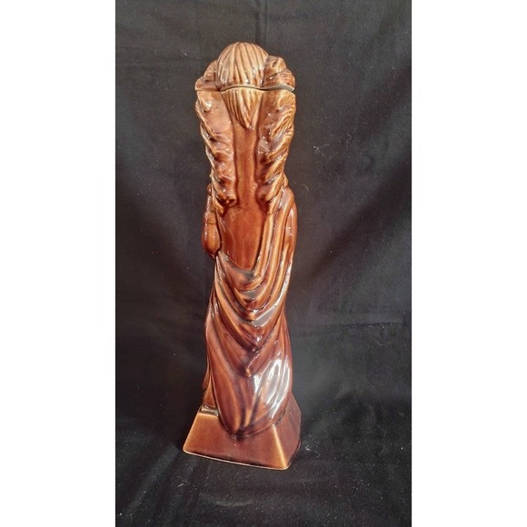 Vintage 1968 Ezra Brooks Native American Chief Whiskey Decanter - Picture 8 of 9